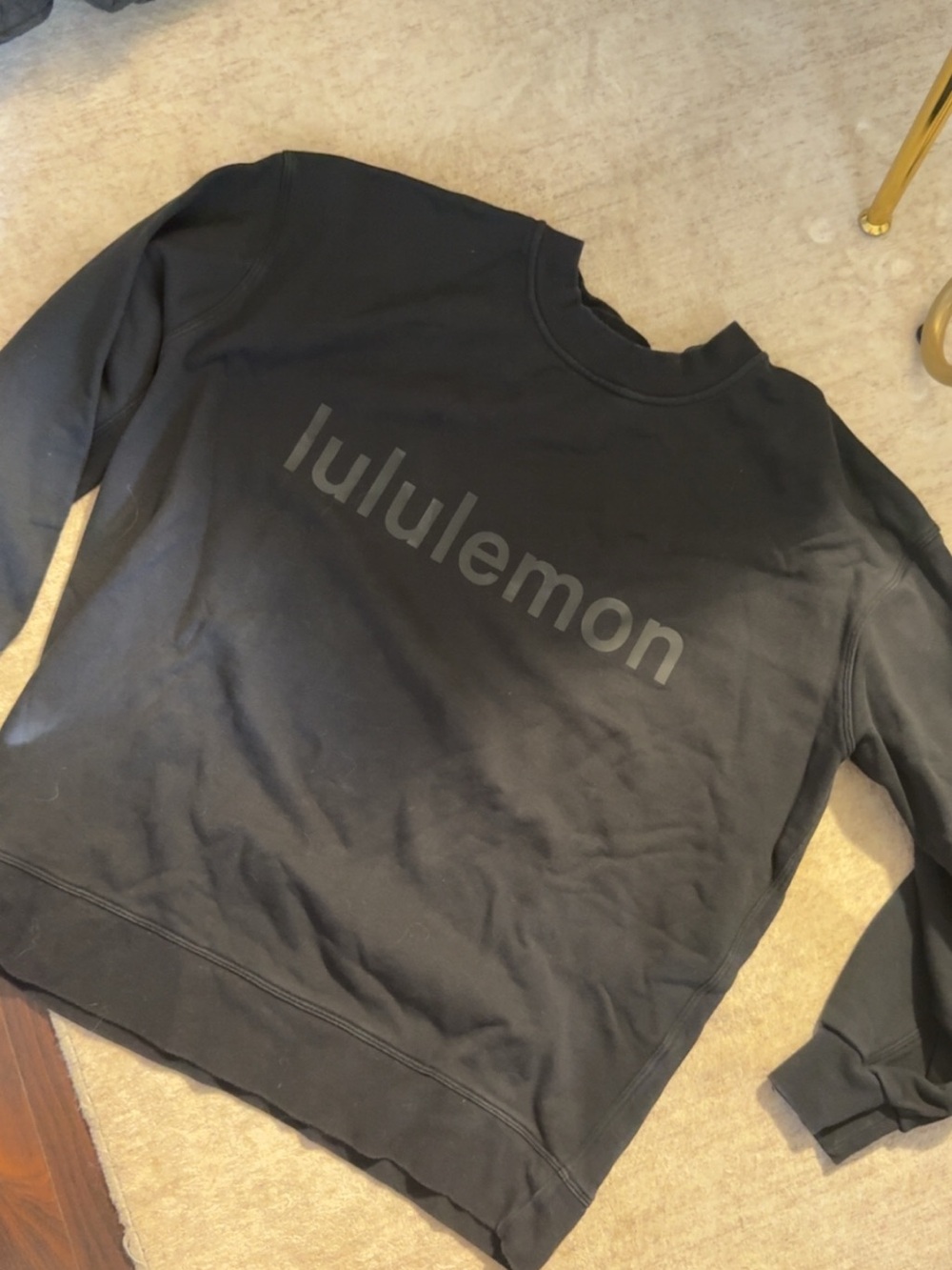 lululemon athletica Women’s Black Crewneck Sweatshirt
